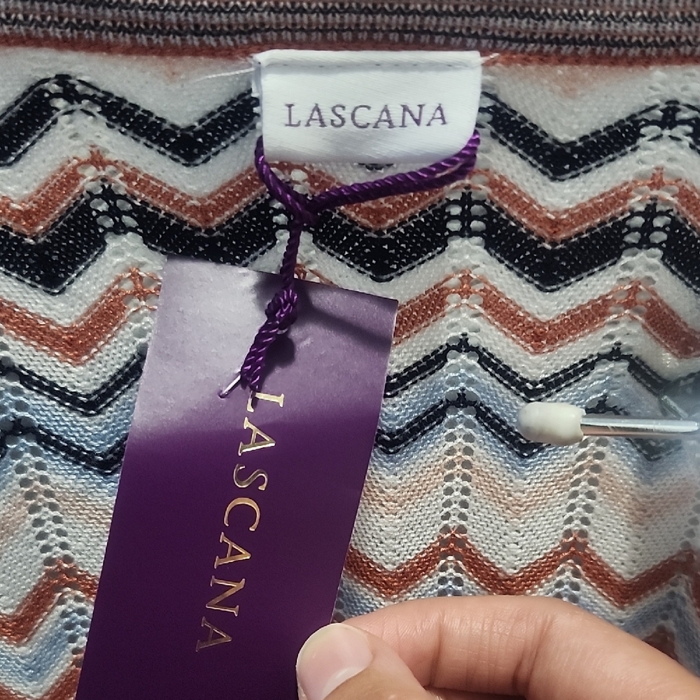 Missoni Chevron Patterned Cardigan in Cream, Brown, and Black - Picture 2 of 6